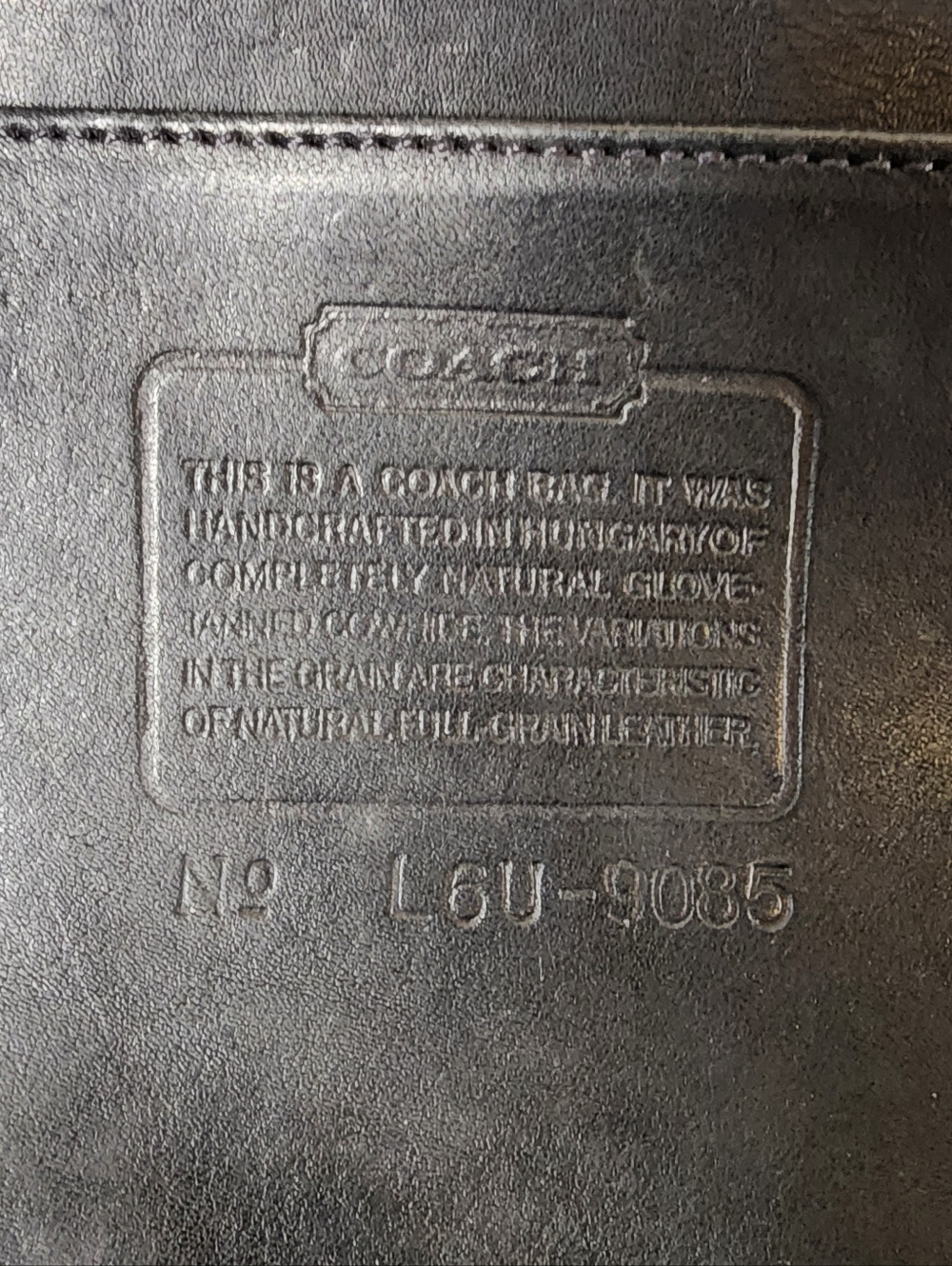 Vintage Coach Navy Duffle Sac #9085 - Picture 13 of 16